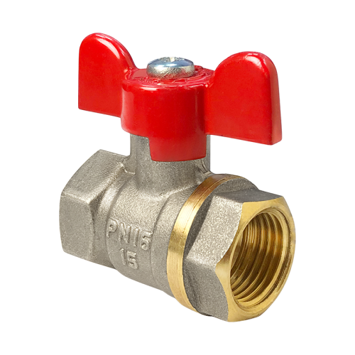 Кран шаровой латунь Стандарт 221 Ду32 Ру16 ВР/НР полнопроходной рычаг ГАЛЛОП 103173 арт.1213329 CDEK