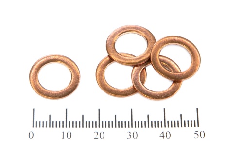 Шайба медная 10х16х1.0