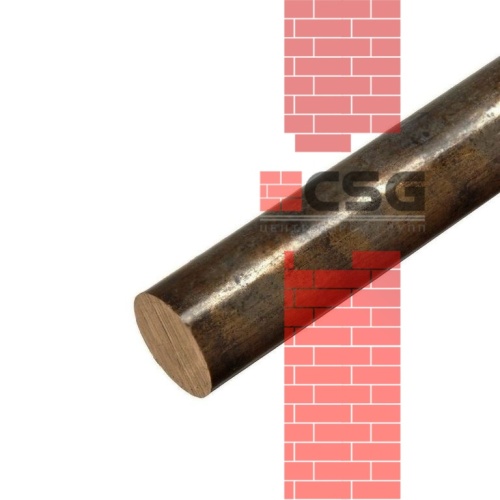 Круг бронзовый 32 прес, длина 3 м, марка БрАЖ9-4