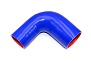 Патрубок силиконовый угловой с переходом Ф 60х80 мм L=150х150 мм, 90°