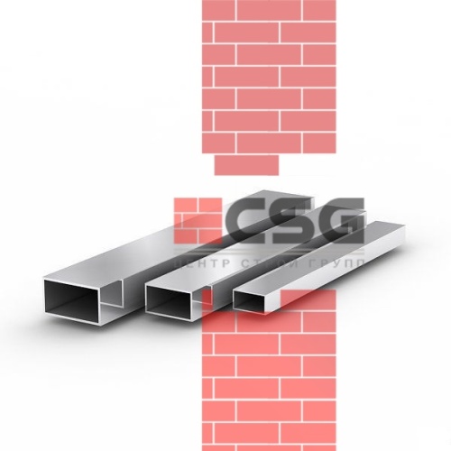 Трубы нержавеющие электросварные ЭСВ прямоугольные 200х100х4 матовая, длина 6 м, марка AISI 304 (08Х18Н10)